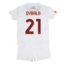 AS Roma Paulo Dybala #21 Bortaställ Barn 2022-23 Korta ärmar (+ Korta byxor)